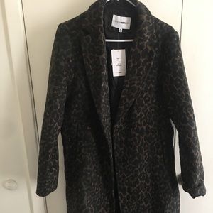 Brand new Size mens M leopard print car jacket